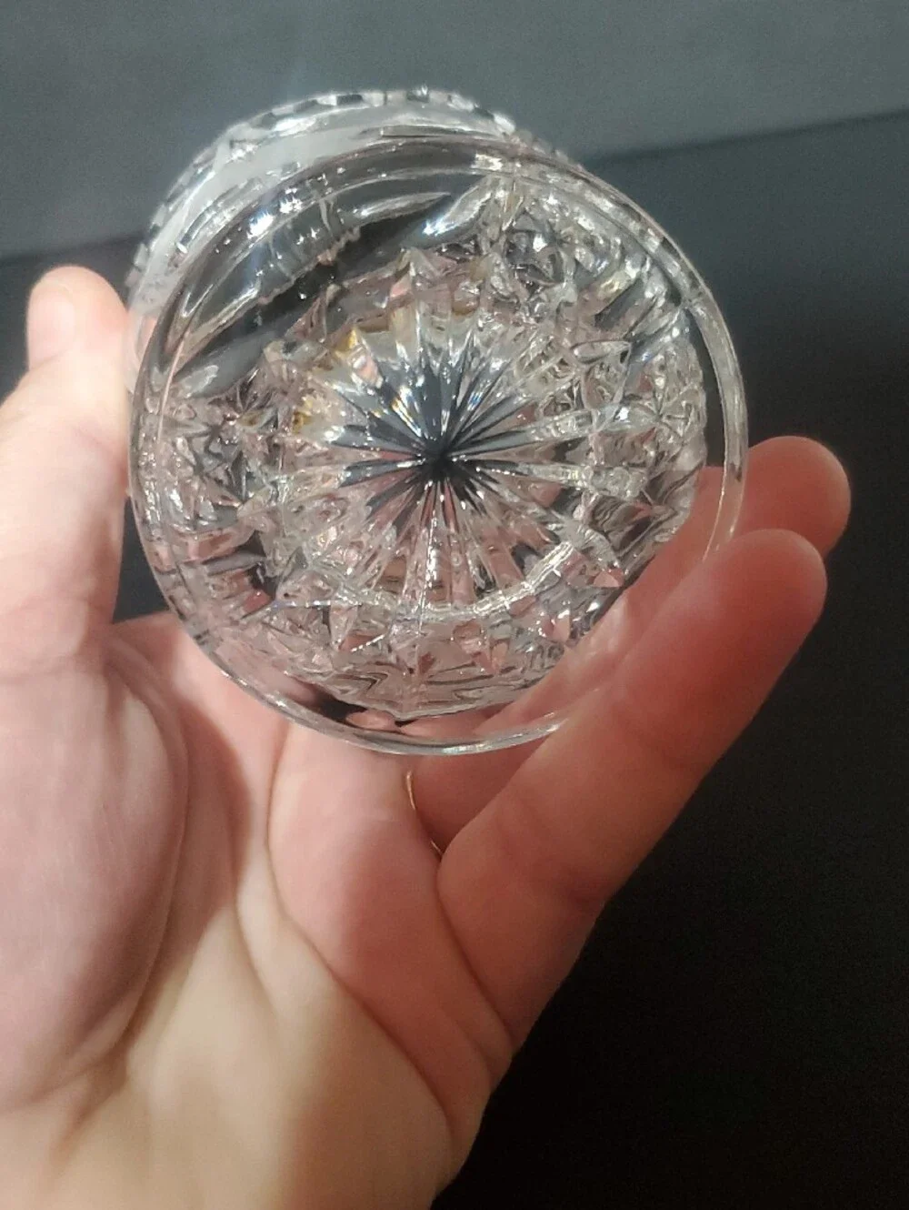 Vtg Hofbauer Byrdes Lead Crystal Dish
